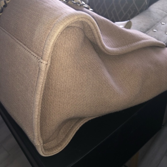 ***SOLD*** CHANEL Beige Canvas Deauville Large Tote Bag - Picture 10 of 16